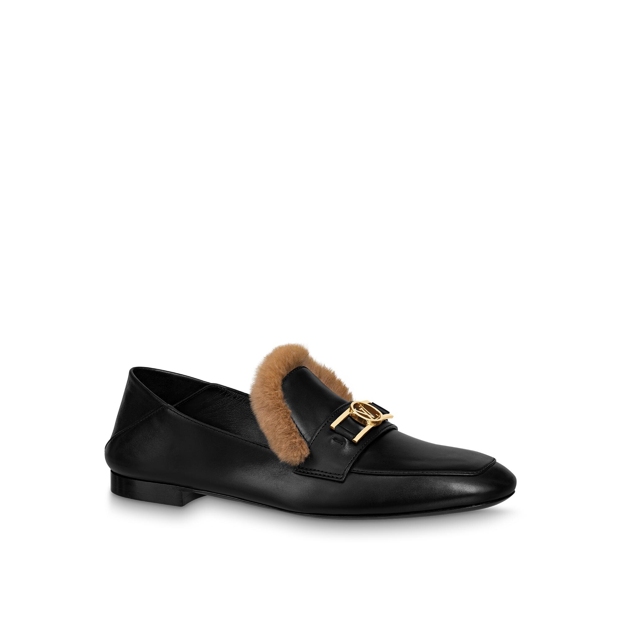 leather flat loafers