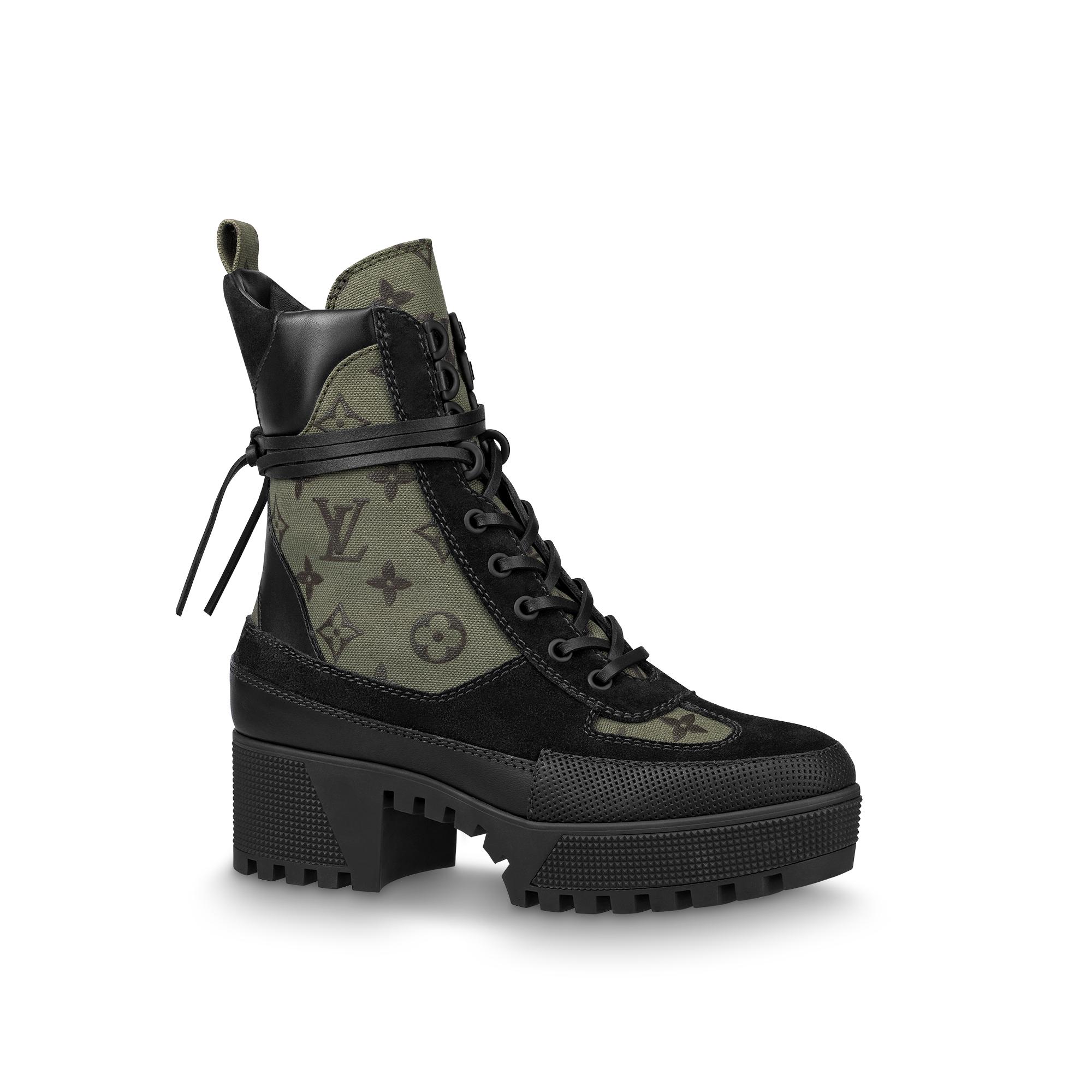 louis vuitton camo boots