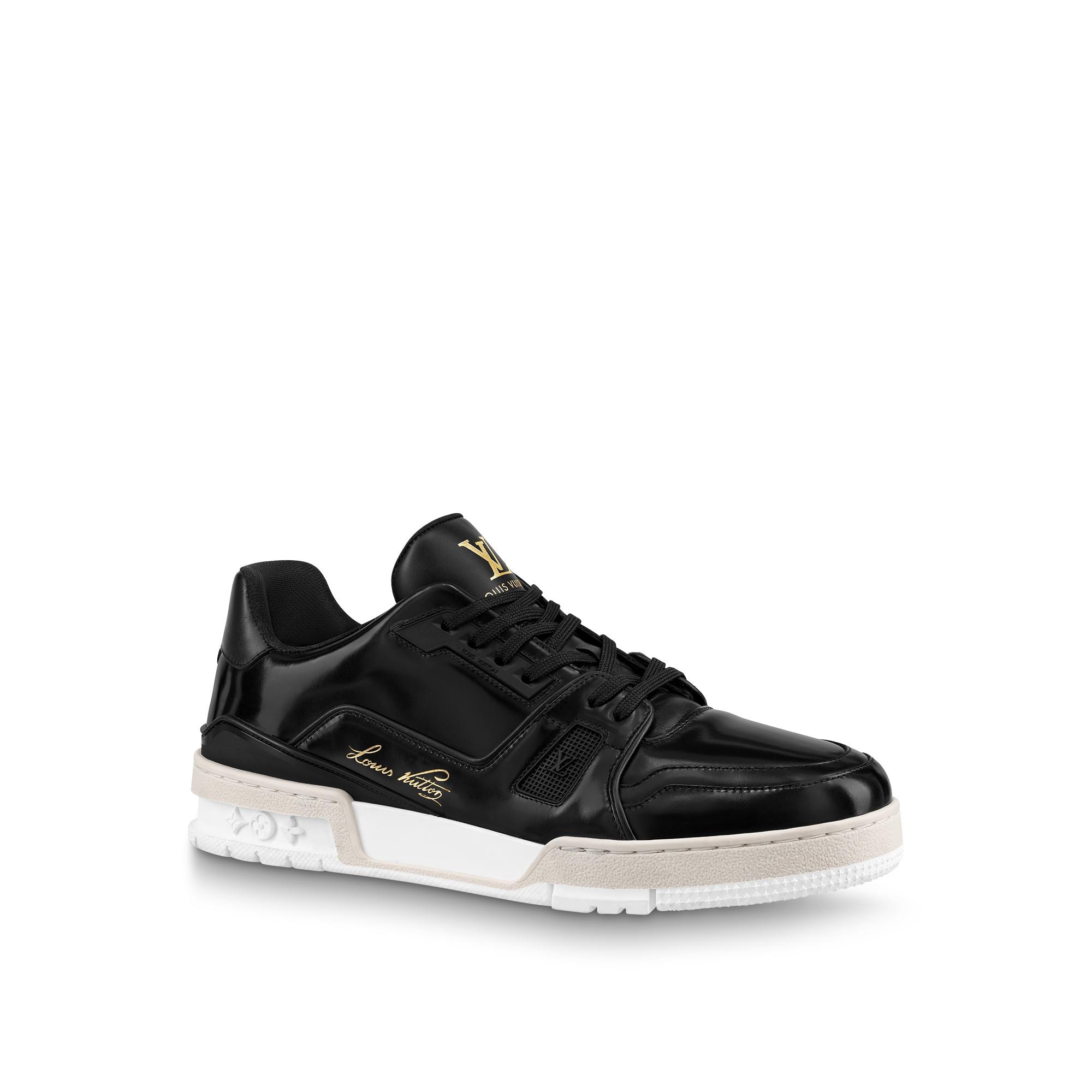 black lv trainers