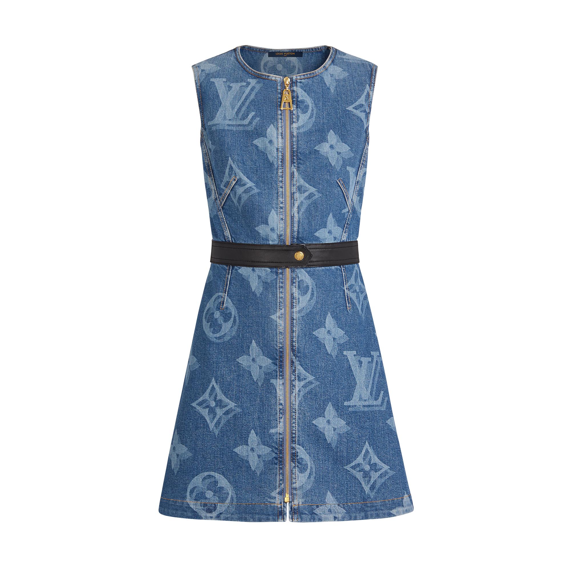 louis vuitton denim dress