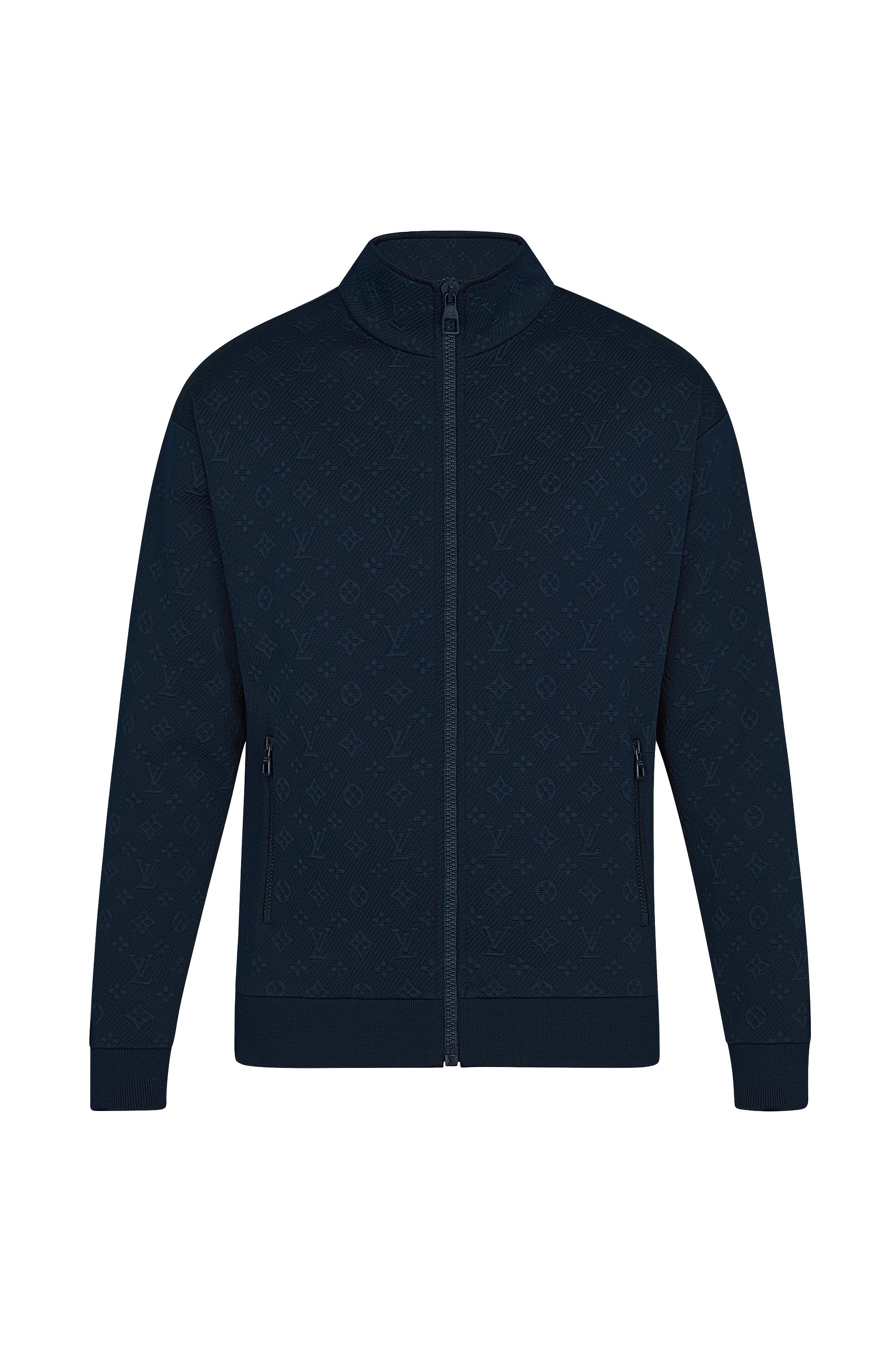 Louis Vuitton Staples Edition Monogram Zip Through Top In Blue Ready To Wear 1a5cux Louis Vuitton