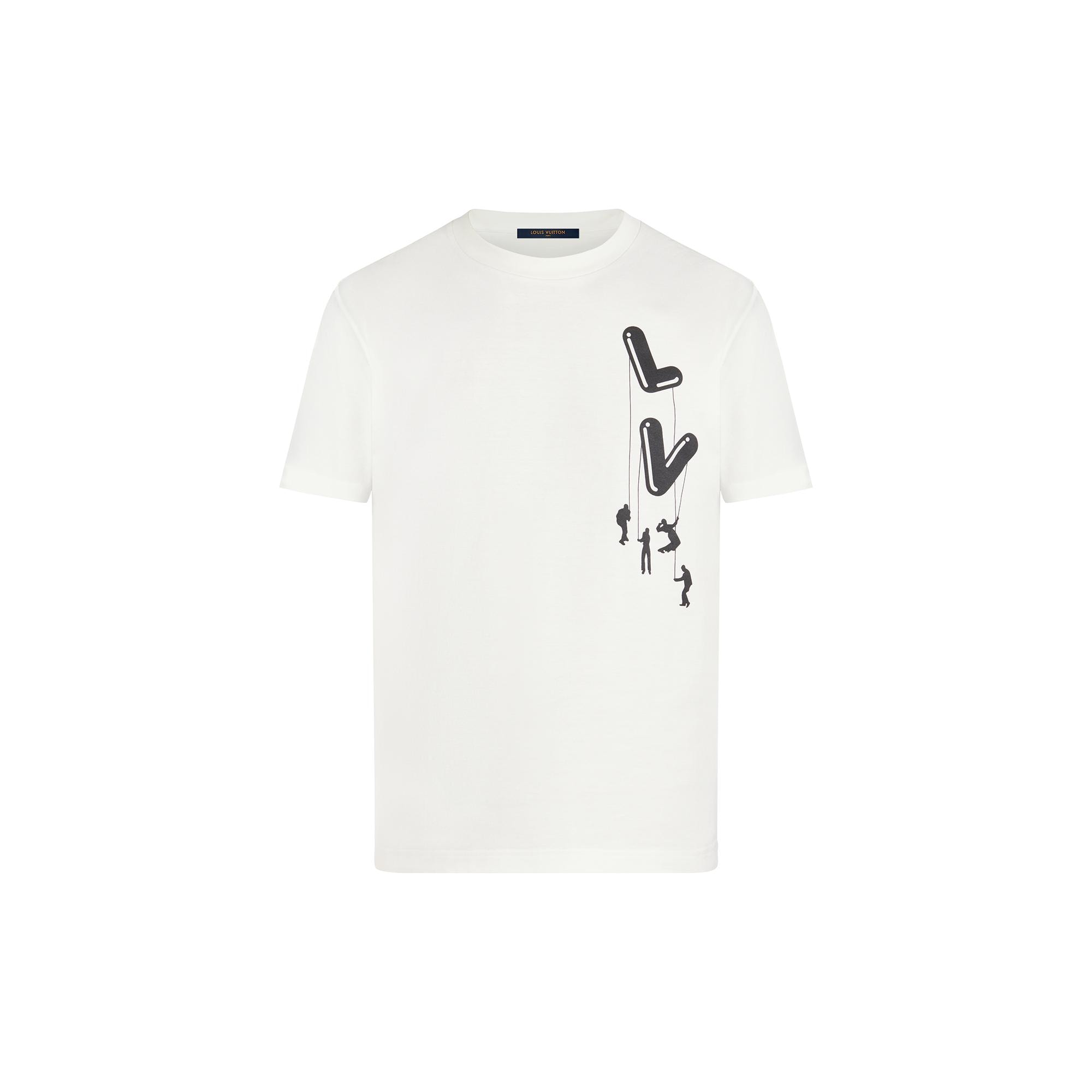 Louis Vuitton x NBA Embroidery Detail T Shirt Milk WhiteLouis