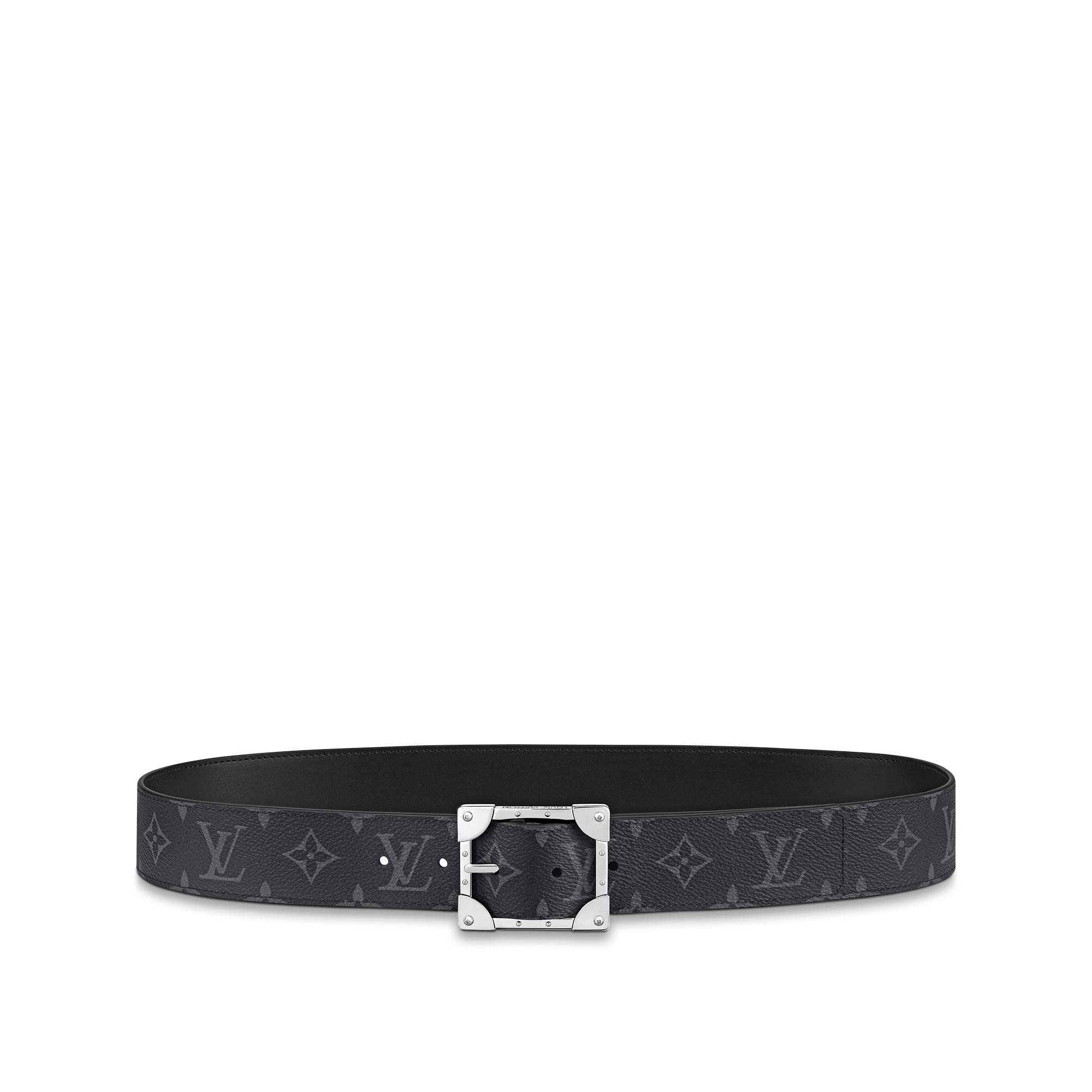 all white lv belt