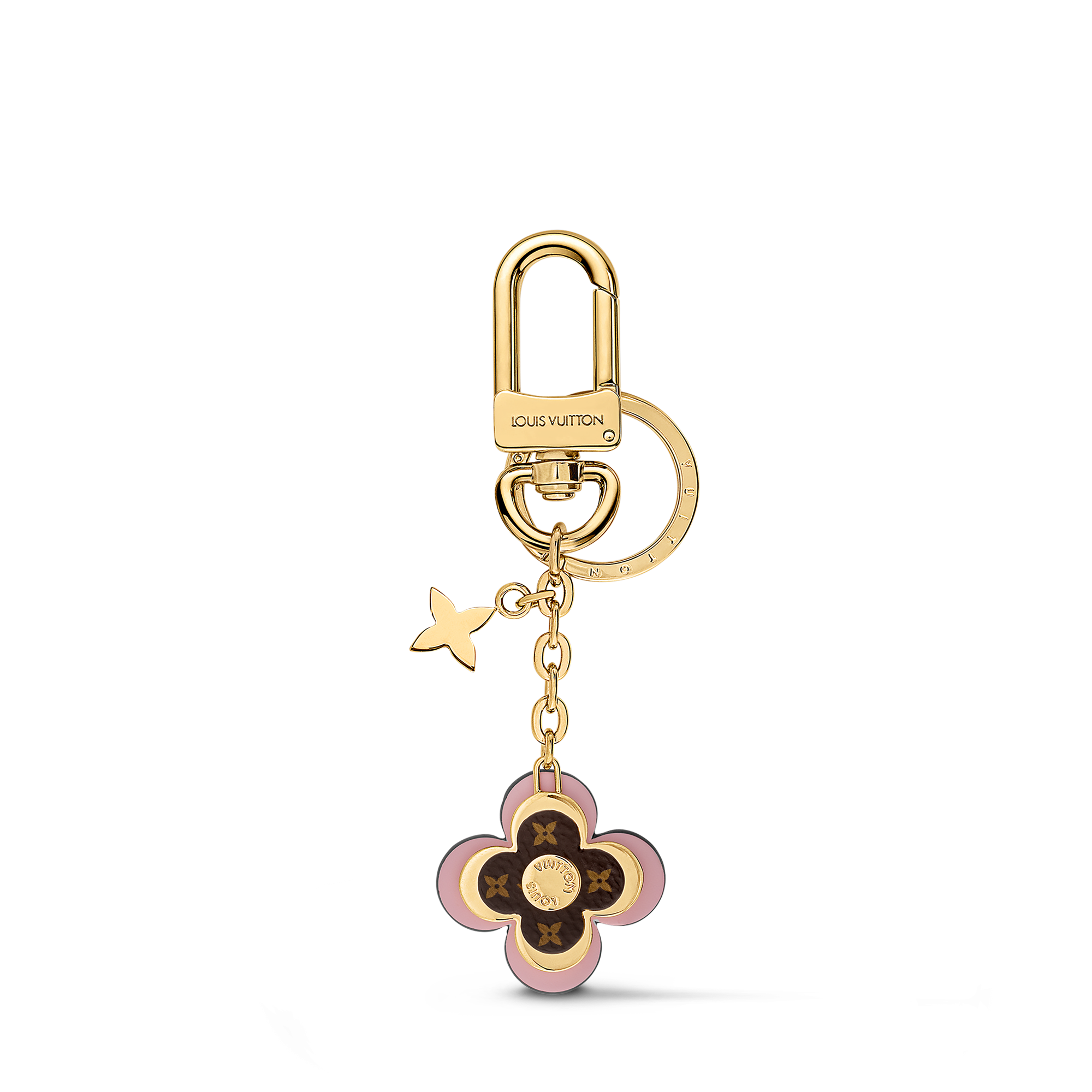 Blooming Flowers Bb Bag Charm And Key Holder In Brown Accessories M63085 Louis Vuitton