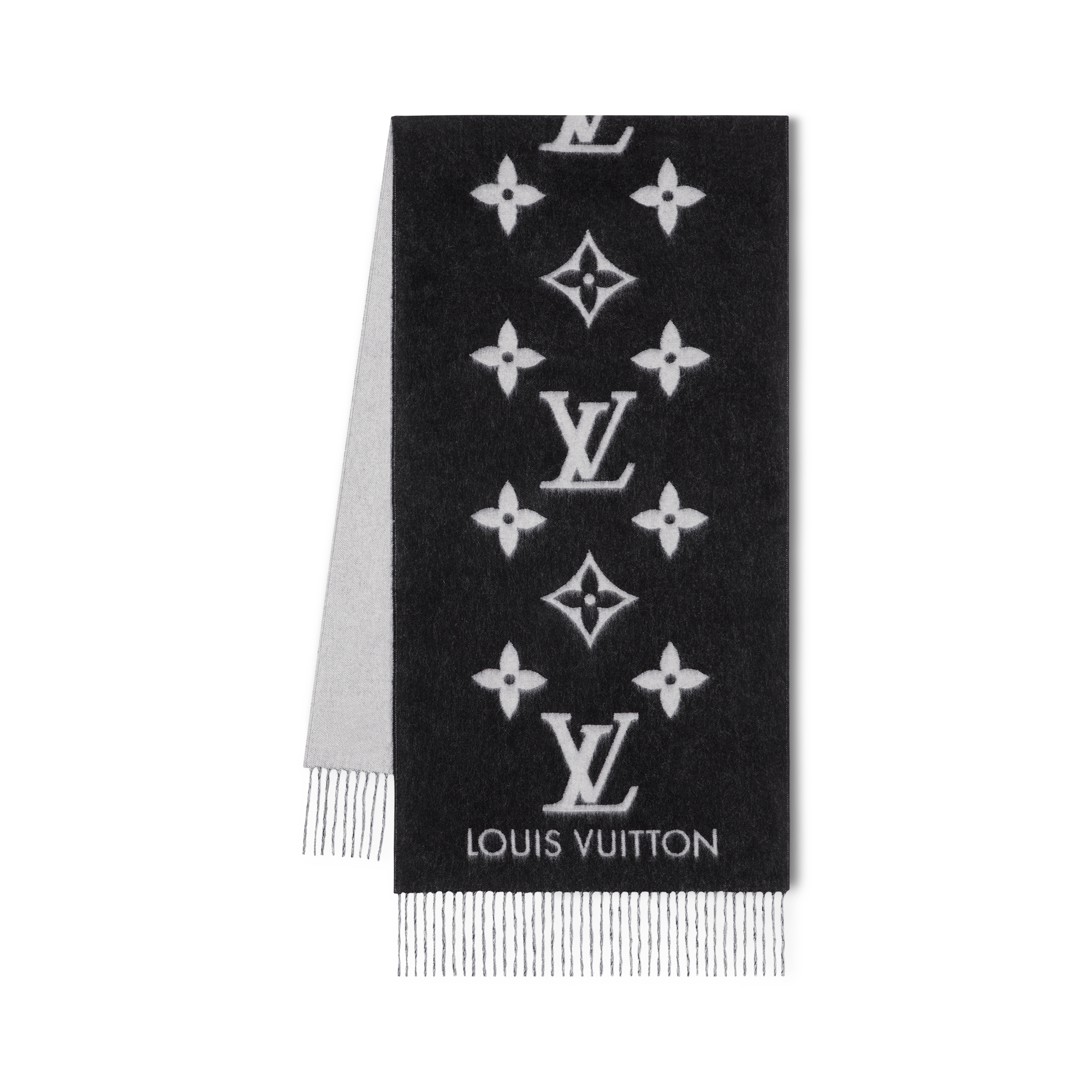 Louis Vuitton My Everything Duo Xs Monogram Shawl, Grey, One Size