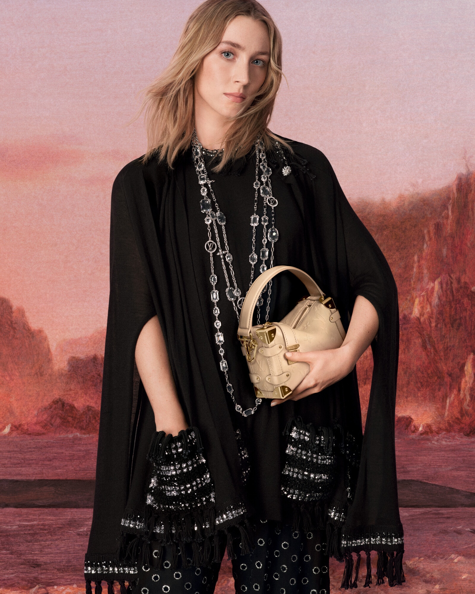 LOUIS VUITTON(ルイ・ヴィトン) ロゴ フリンジ スカート ボトムス  